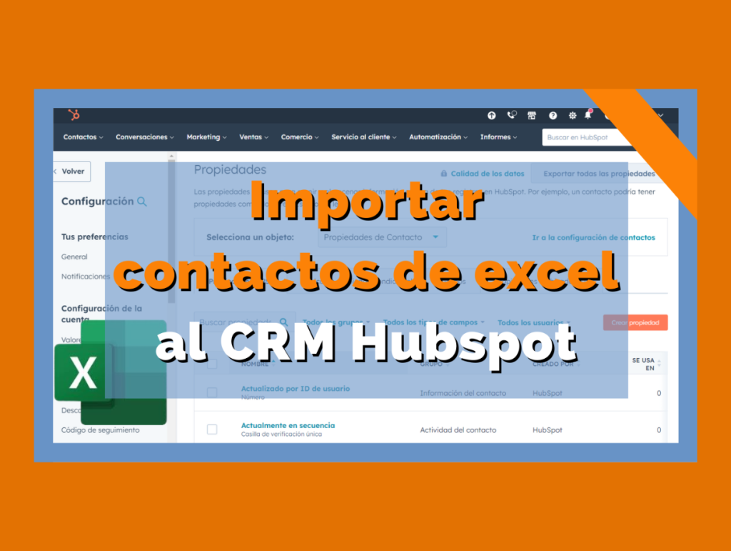 Cómo importar contactos desde excel al CRM de Hubspot (vídeo)