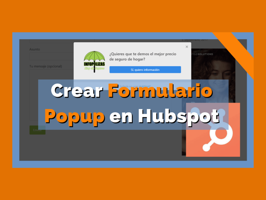 como crear un pop-up emergente con formulario en Hubspot