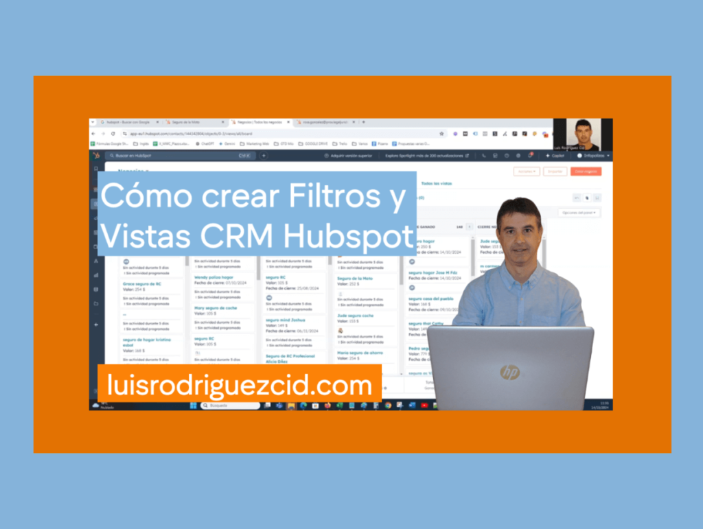 como crear y usar filtros y vistas en un crm hubpost